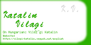 katalin vilagi business card